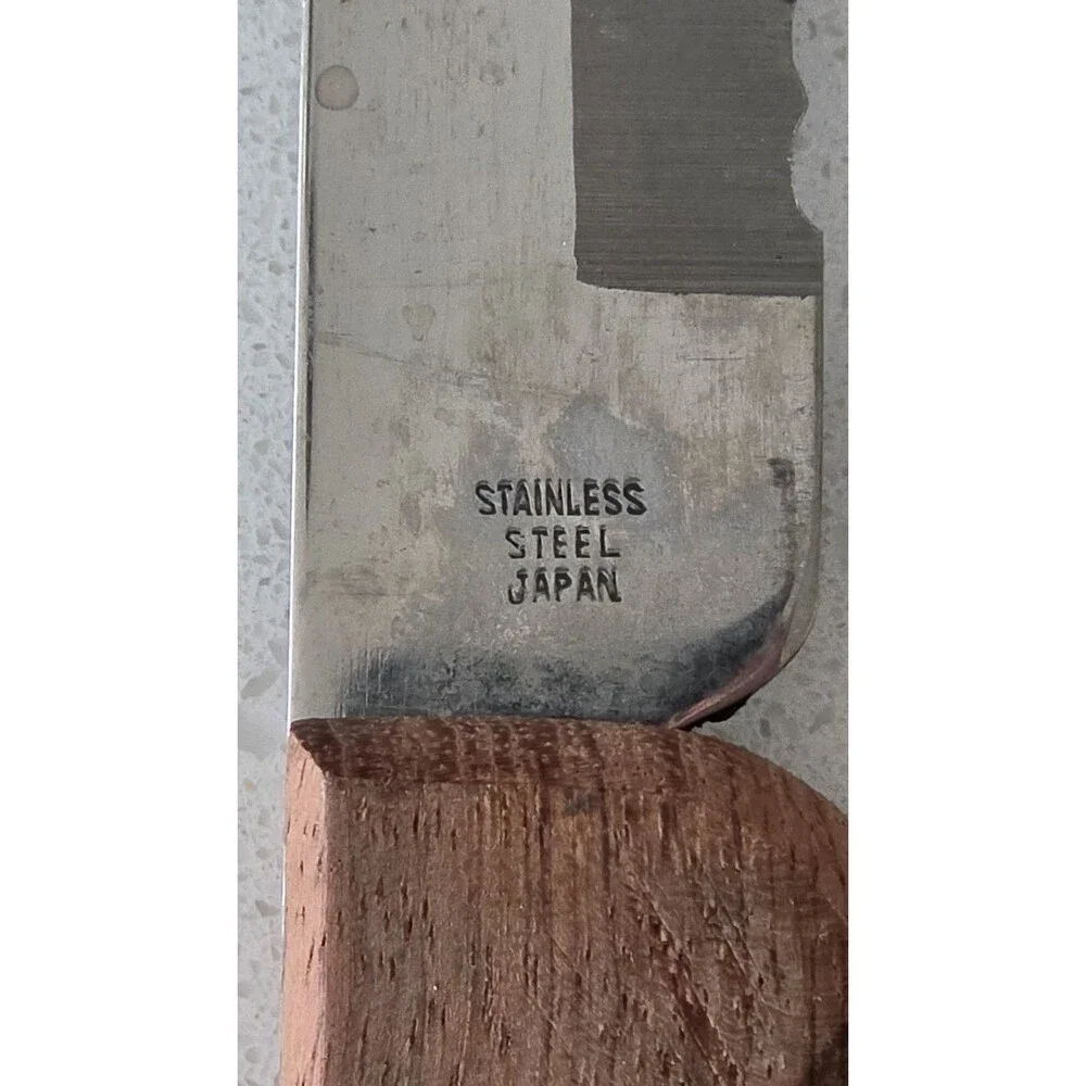Pierre Santini Chef Knife Wooden Handle 10-1/4 Stainless Steel Blade